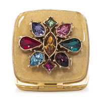 Square Jeweled Compact, small